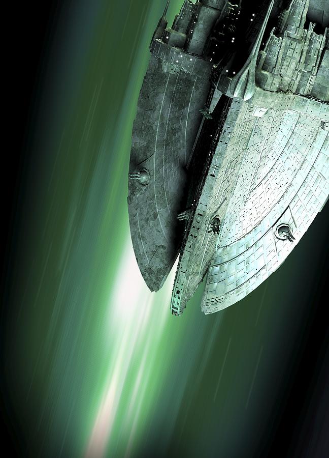 Spaceship, Artwork #2 Digital Art by Victor Habbick Visions