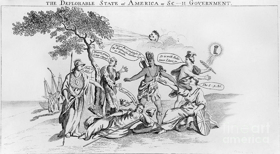 Stamp Act Cartoon, 1765 #2 Photograph by Granger