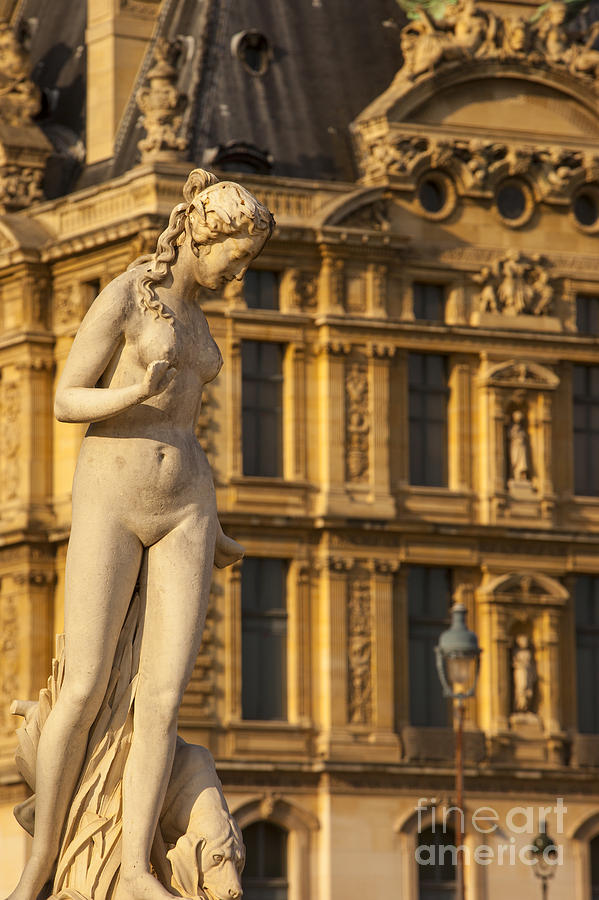 Statue below Musee du Louvre #2 Photograph by Brian Jannsen