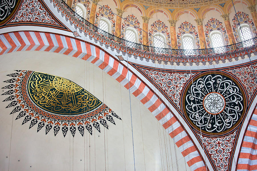 Architecture Photograph - Suleymaniye Mosque Interior #2 by Artur Bogacki