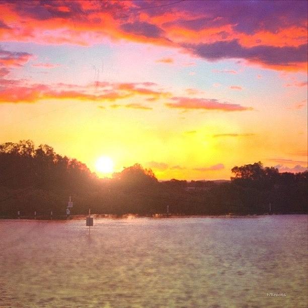 Sunset Photograph - #sunset #forster #australia #2 by Nicole Brooks