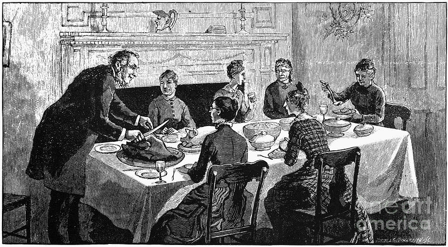 THANKSGIVING, 19th CENTURY #2 Photograph by Granger