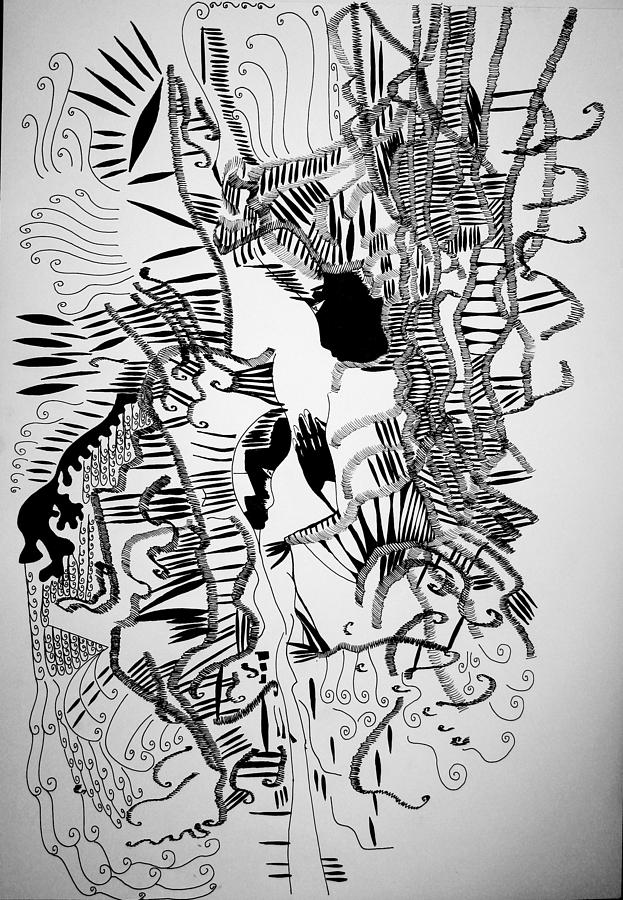 The Annunciation #2 Drawing by Gloria Ssali