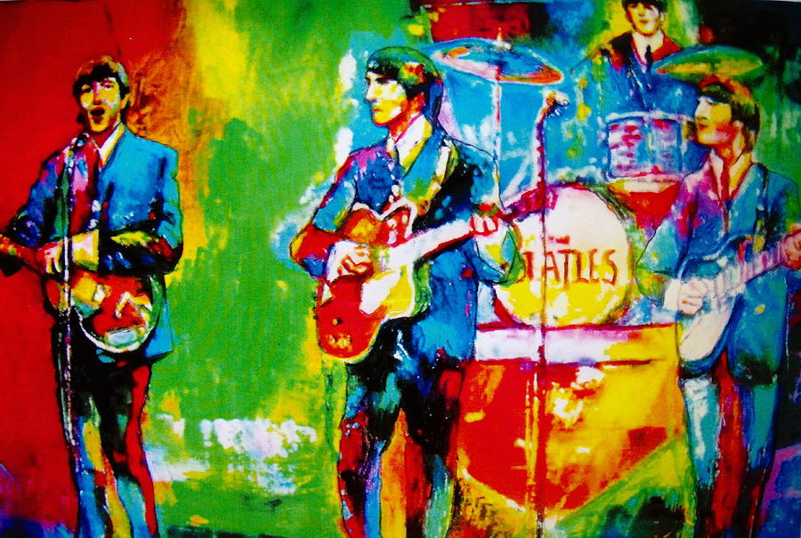 The Beatles #1 Painting by Leland Castro