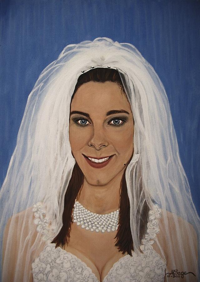 Bride Painting - The Bride #2 by Miriam Sage