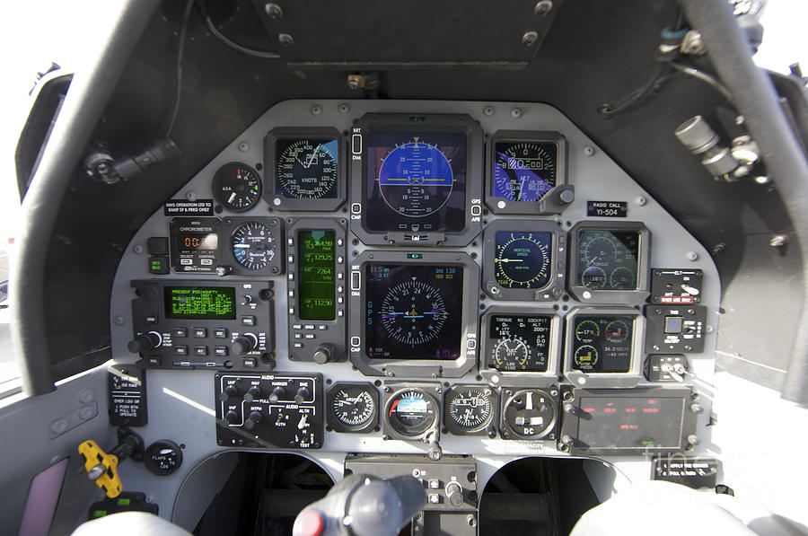 The Interior Cockpit Of An Iraqi Air Photograph by Terry Moore - Fine ...