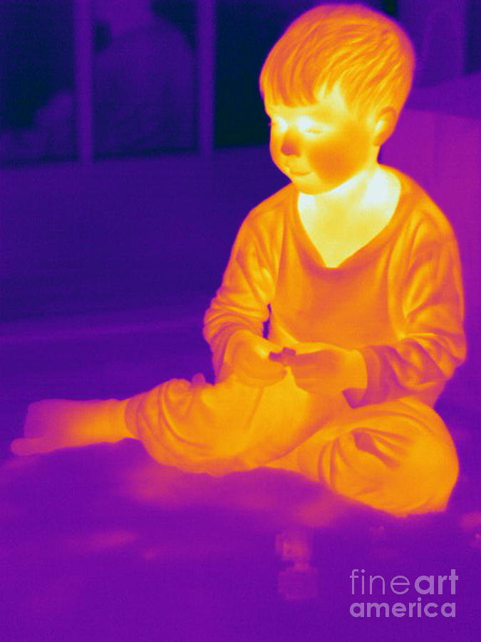 Thermogram Of A Boy #2 Photograph by Ted Kinsman