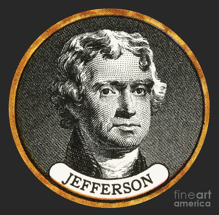 Thomas Jefferson, 3rd American President #2 Photograph by Photo Researchers