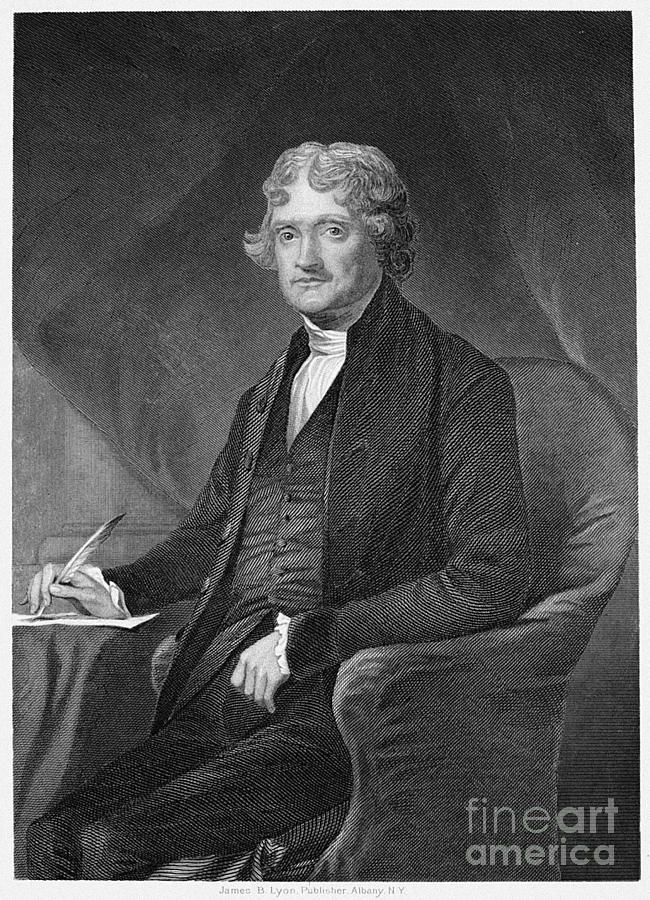 Portrait Photograph - Thomas Jefferson #2 by Granger