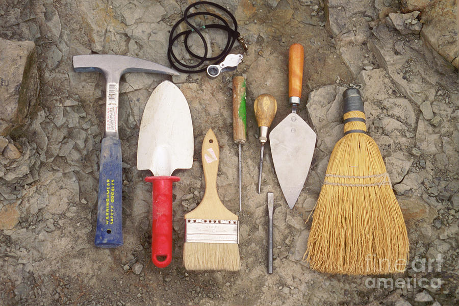 Tools Used To Excavate Dinosaur Fossils #2  by Ted Kinsman
