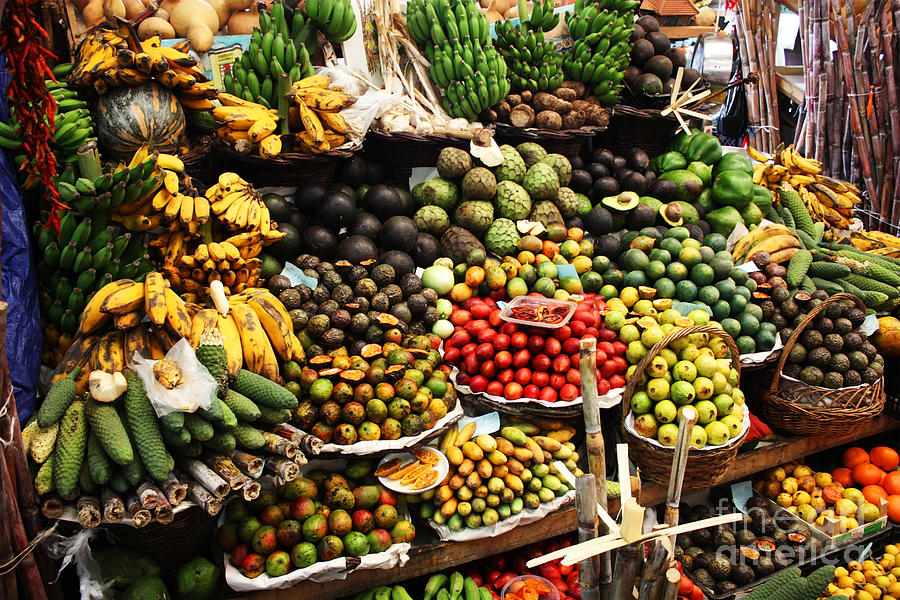 Tropical fruit stand Photograph by Manuel Fernandes