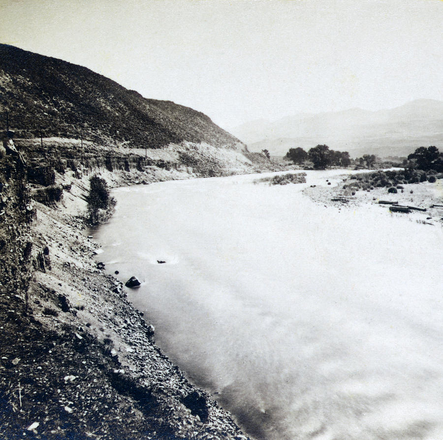 Truckee River - California - c 1865 #2 Photograph by International  Images