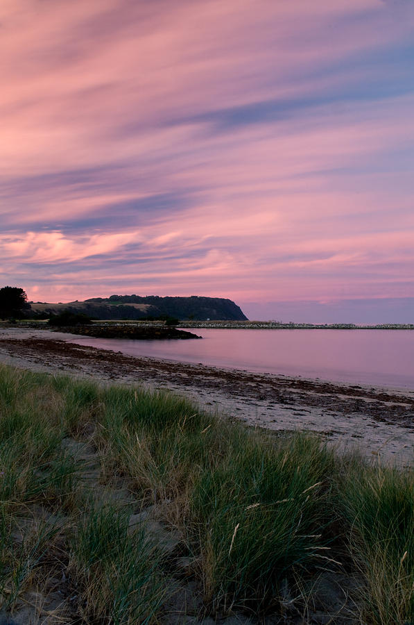 Twilight after a sunset at a beach #2 Photograph by U Schade