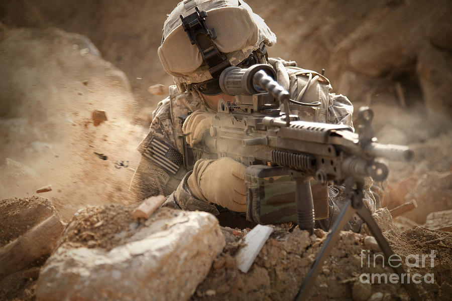 U.s. Army Ranger In Afghanistan Combat #2 Photograph by Tom Weber