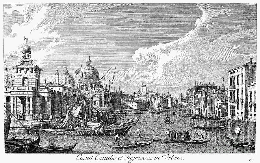 Venice: Grand Canal, 1742 #2 Photograph by Granger