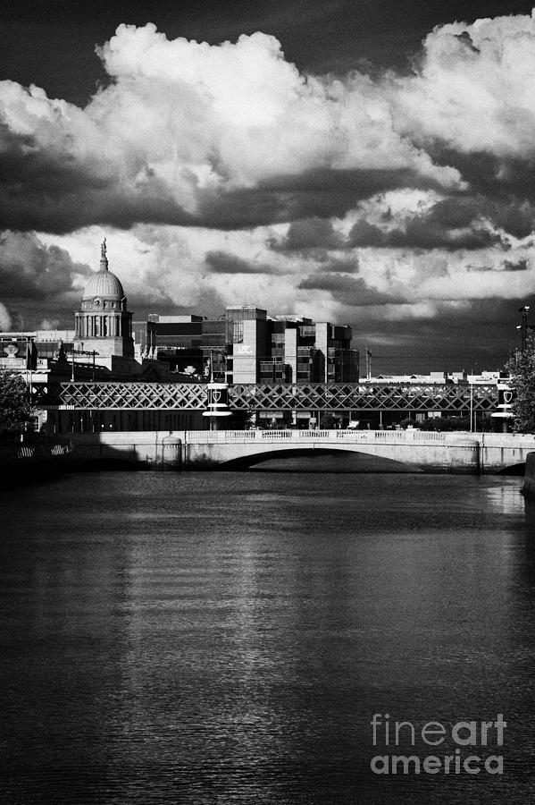 Bridge Photograph - View Of The River Liffey In Dublin City Centre Republic Of Ireland #2 by Joe Fox