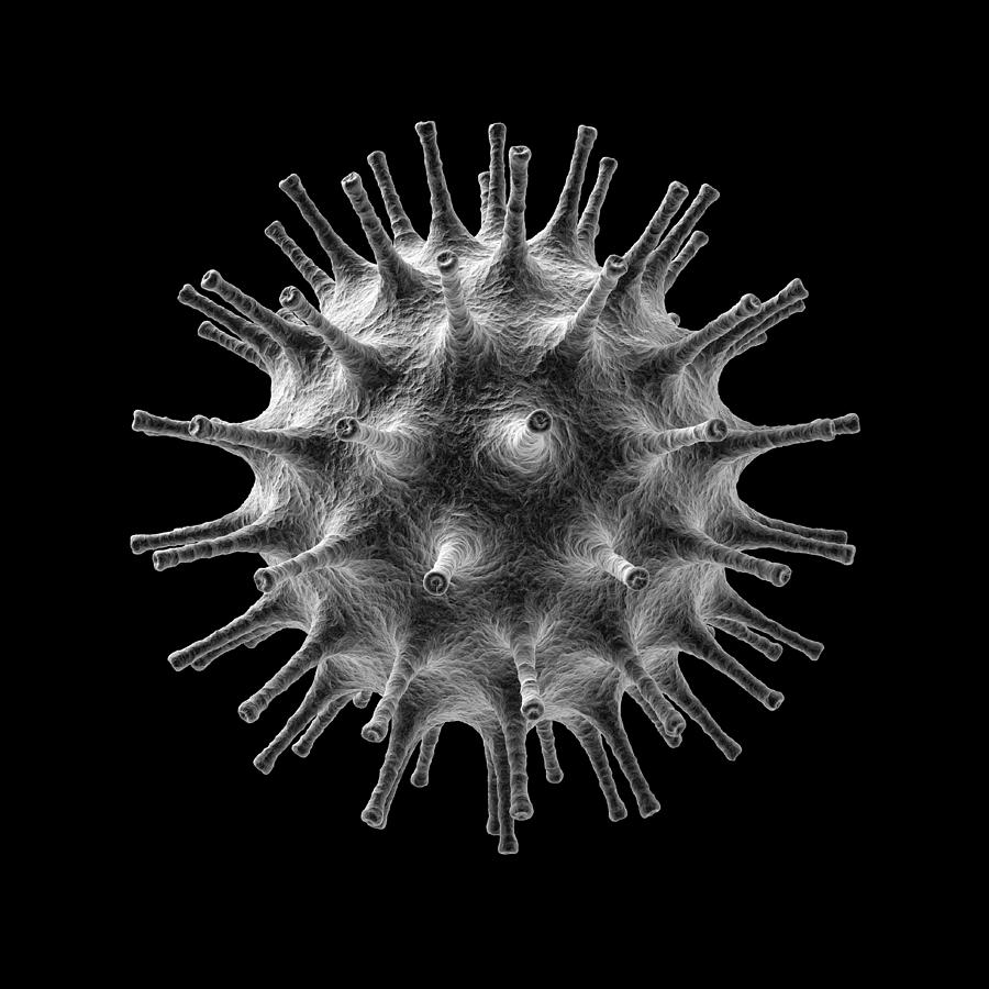 Virus Particle, Artwork #2 Digital Art by Andrzej Wojcicki