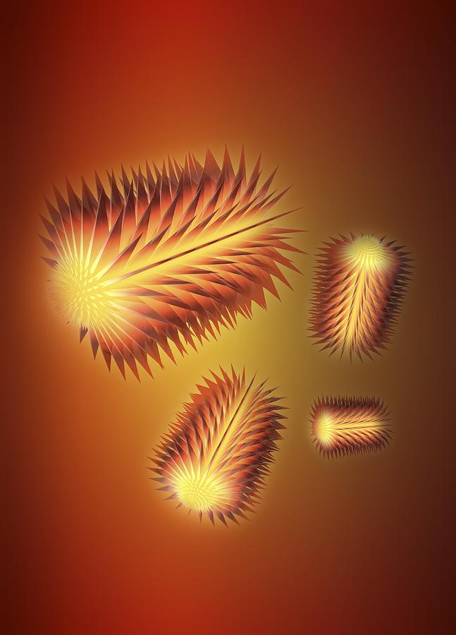 Virus Particles, Conceptual Artwork #2 Digital Art by Victor Habbick Visions