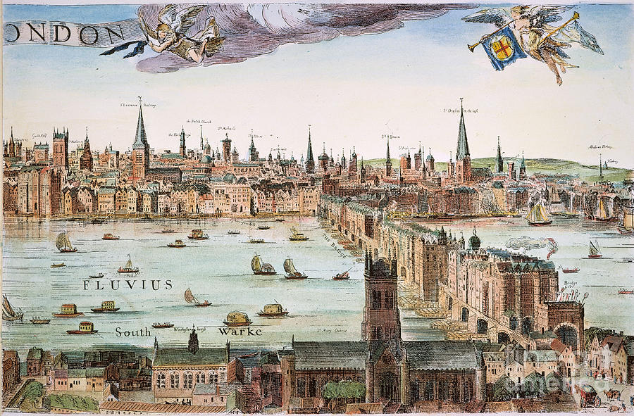 Visscher: London, 1616 Photograph by Granger