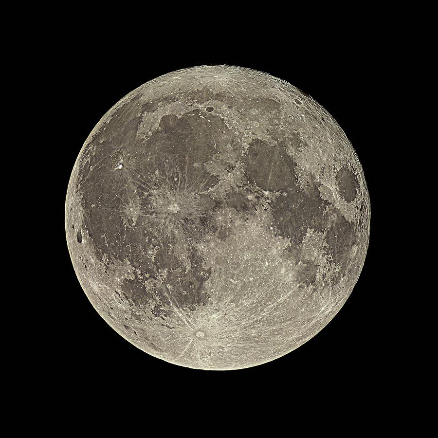 Waning Gibbous Moon #2 Photograph by Eckhard Slawik