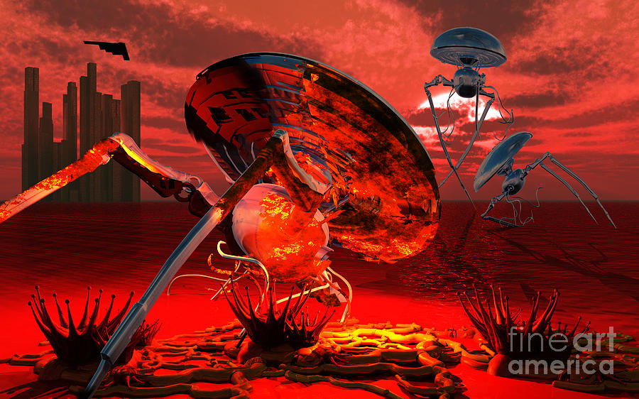 War Of The Worlds #2 Digital Art by Mark Stevenson