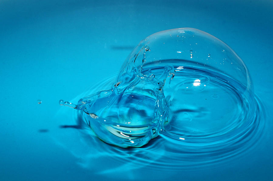 Water Drop Bubble Photograph by Cedric Darrigrand - Pixels