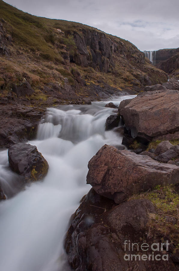 Waterfall Iceland #2 Photograph by Jorgen Norgaard