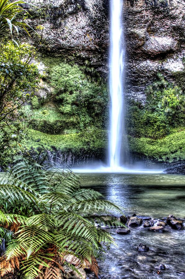 Jungle Photograph - Waterfall  #2 by Les Cunliffe