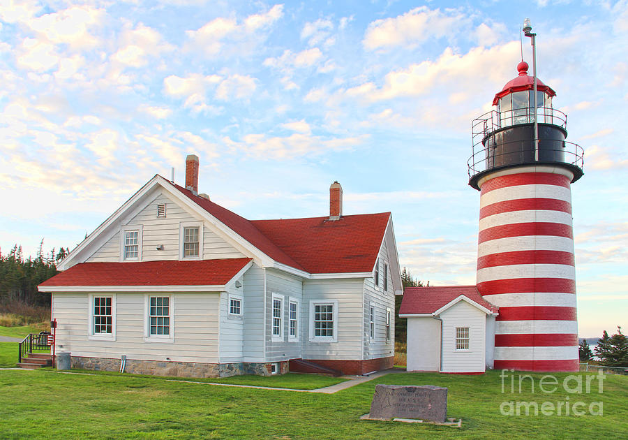 West Quoddy Head Lighthouse #2 Photograph by Jack Schultz