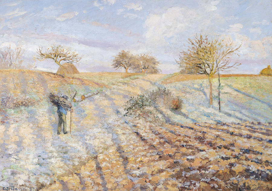Camille Pissarro Painting - White Frost by Camille Pissarro