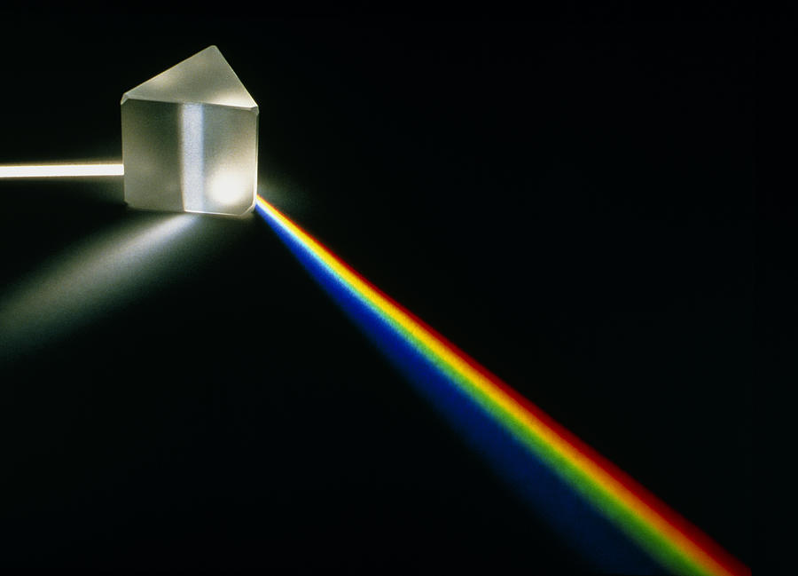 White Light Passing Through A Prism Photograph by David Parker - Fine ...