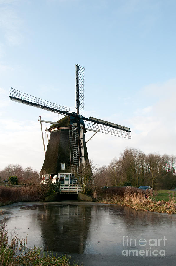 Windmill in Amsterdam #2 Digital Art by Carol Ailles