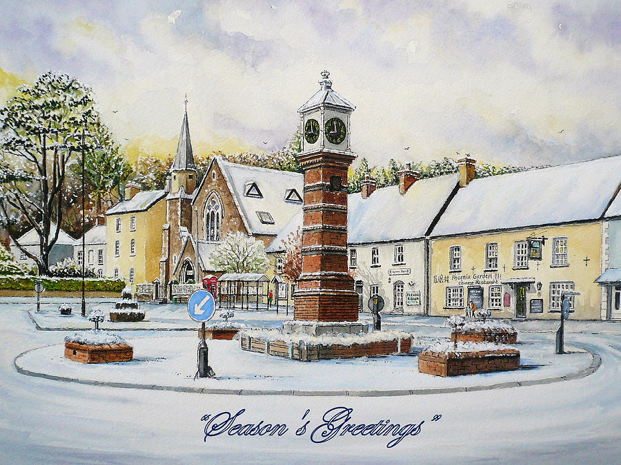 Winter in Twyn Square #2 Painting by Andrew Read