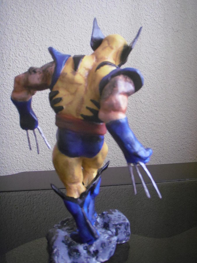 Superhero Sculpture - Wolverine #2 by Luis Carlos A