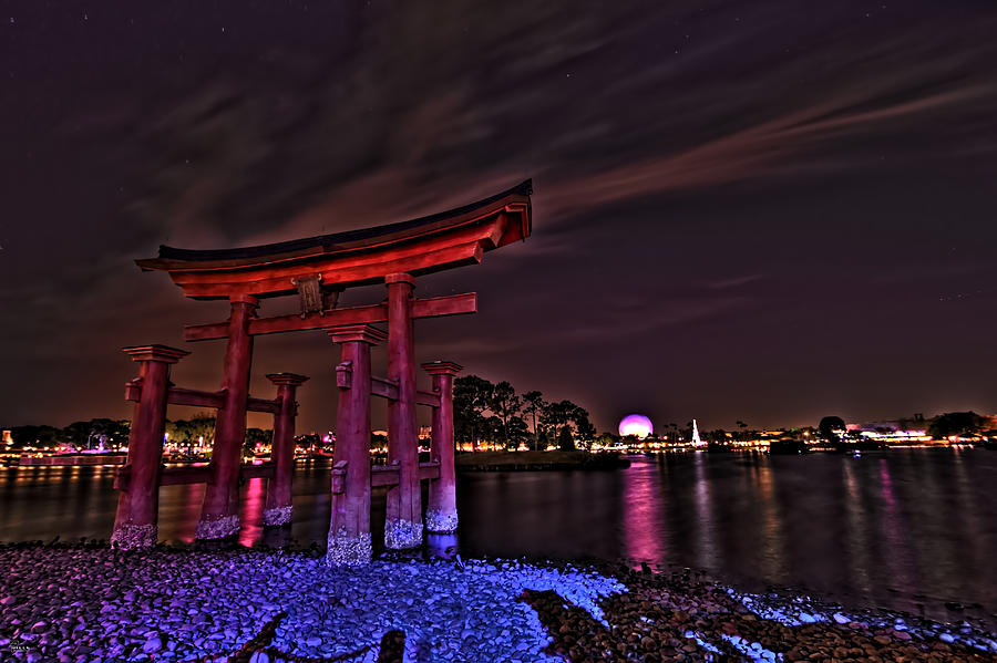 World Showcase Japan HDR #2 Photograph by Jason Blalock