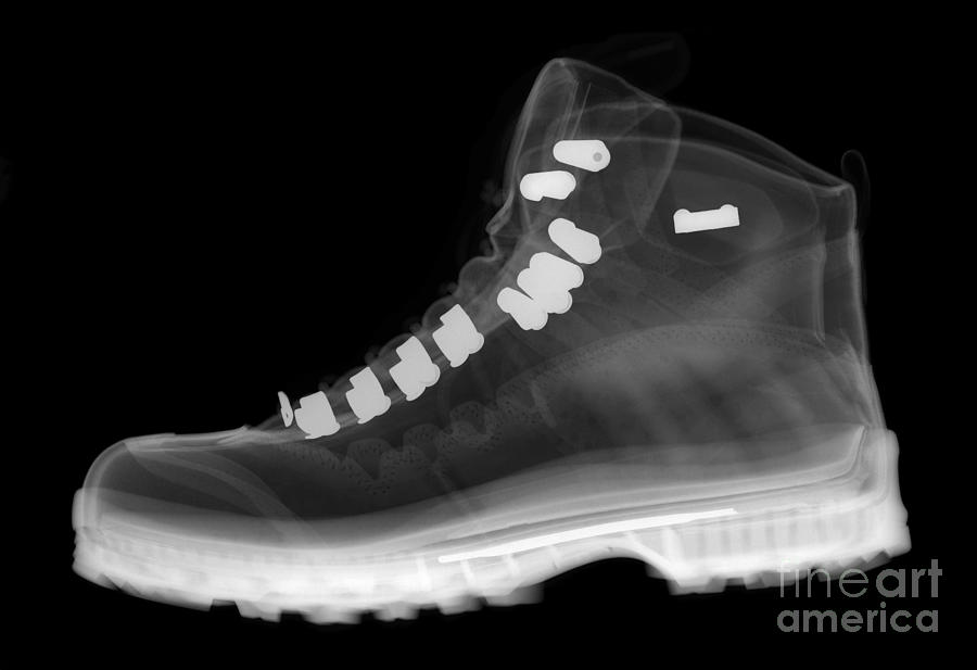X-ray Of A Hiking Boot #3 Photograph by Ted Kinsman