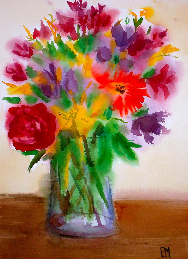 20 Year Bouquet Painting by Pete Maier