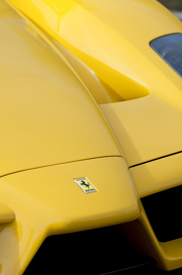 2003 Ferrari Enzo Hood Emblem 4 Photograph by Jill Reger