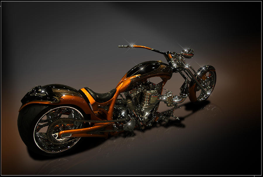 2007 Vangel Custom Motorcycle #1 Photograph by Tim McCullough