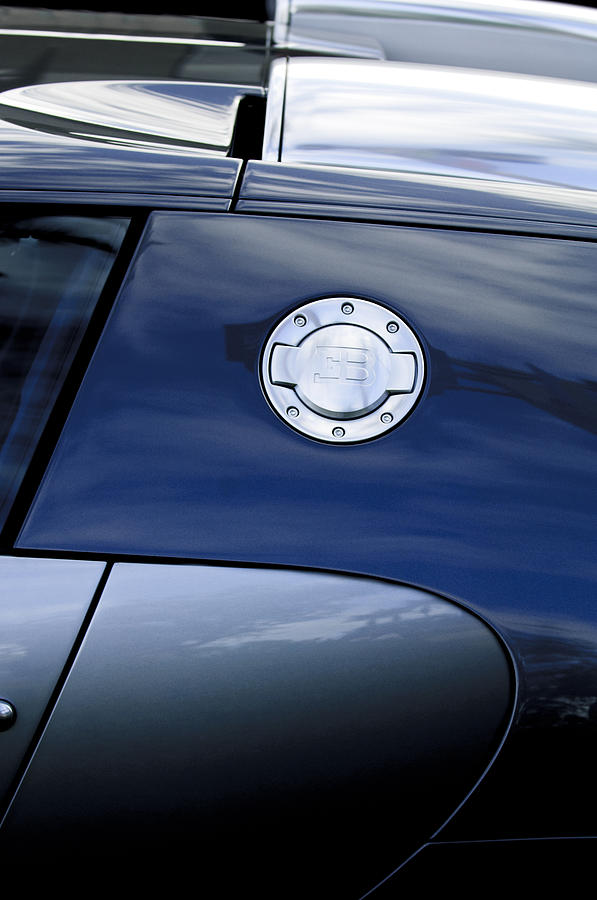 2008 Bugatti Veyron Emblem Photograph by Jill Reger