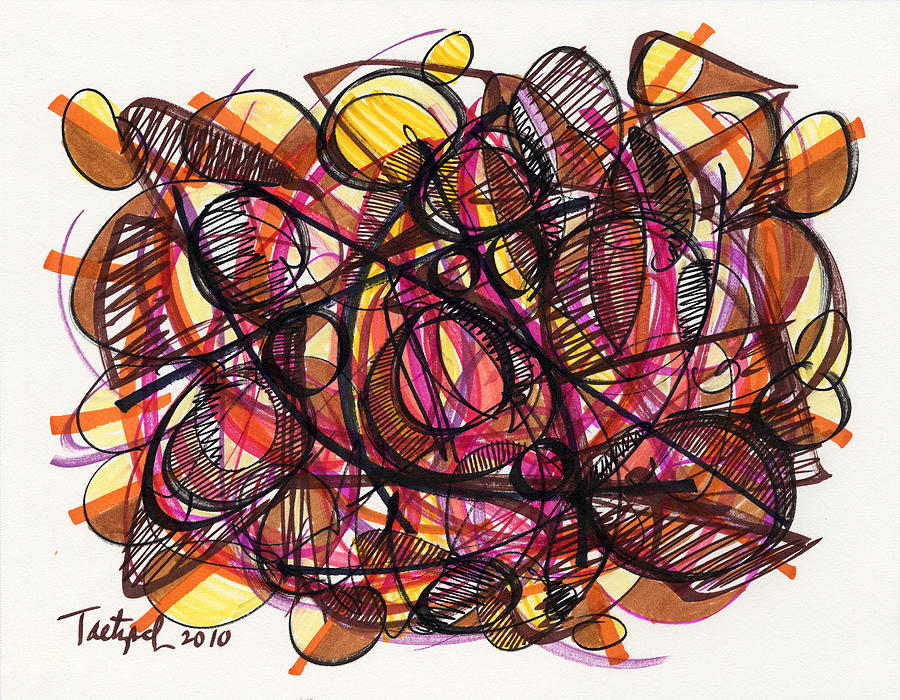 2010 Abstract Drawing 24 Drawing by Lynne Taetzsch
