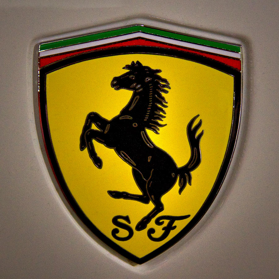 Transportation Photograph - 2010 Ferrari Logo by David Patterson