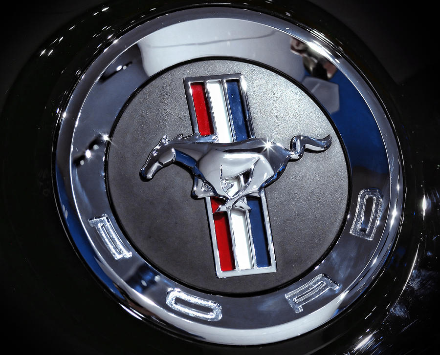 Detroit Photograph - 2012 Ford Mustang Trunk Emblem by Gordon Dean II