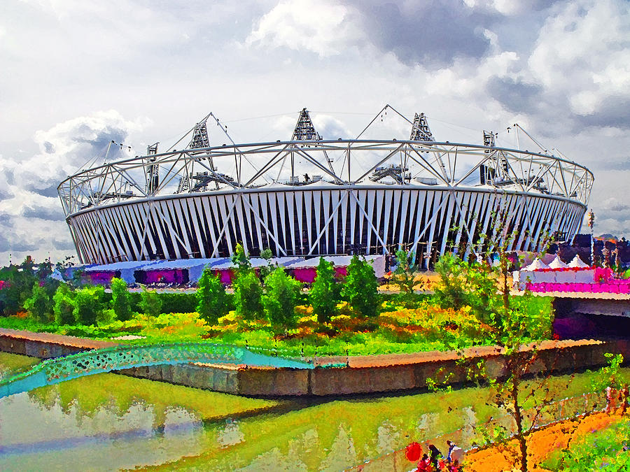 Olympic Stadium Photograph - 2012 Olympic Stadium by Peter Allen