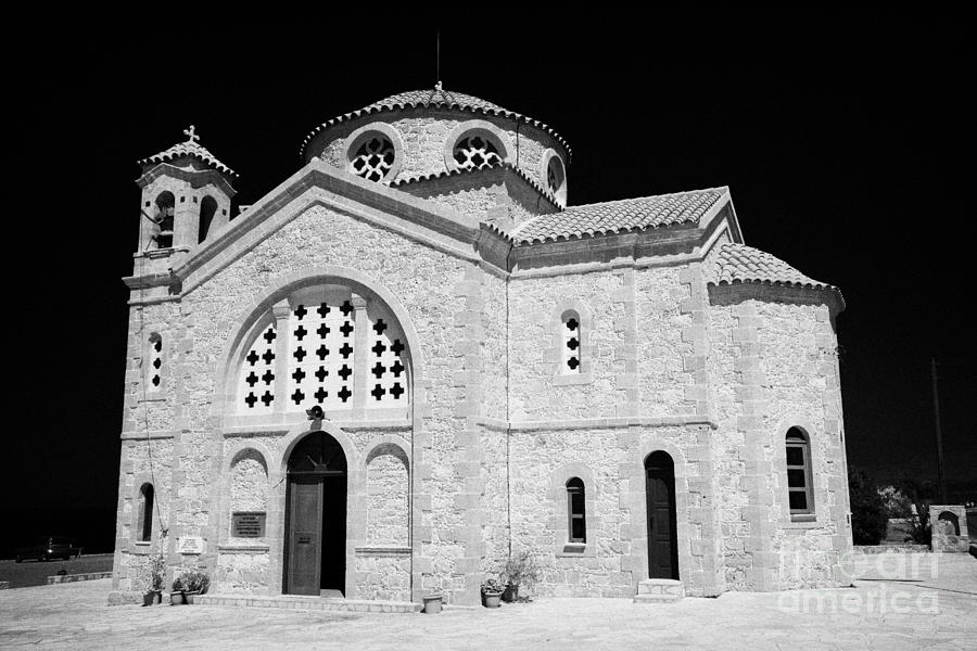 Greek Photograph - 20th Century Agios Georgios Church In St Georges Bay Near Pegeias Republic Of Cyprus by Joe Fox