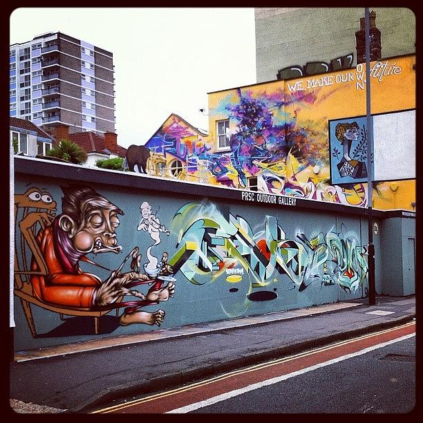 Graffity Photograph - 27/06/12#epok#sepr#3dom#streetartists by Nigel Brown