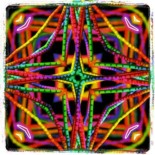 Symmetry Photograph - #420 #kaleidoscope #psychedelic #trippy #3 by Dustin Morris