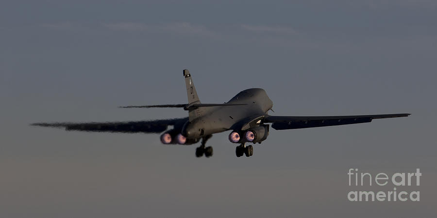 A B-1b Lancer Takes Off From Dyess Air Photograph