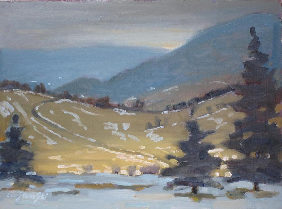 Airyhill study #3 Painting by Len Stomski