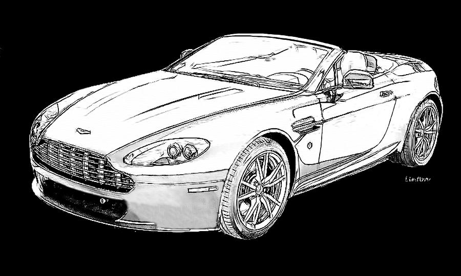 Aston Martin #3 Digital Art by Larry Linton